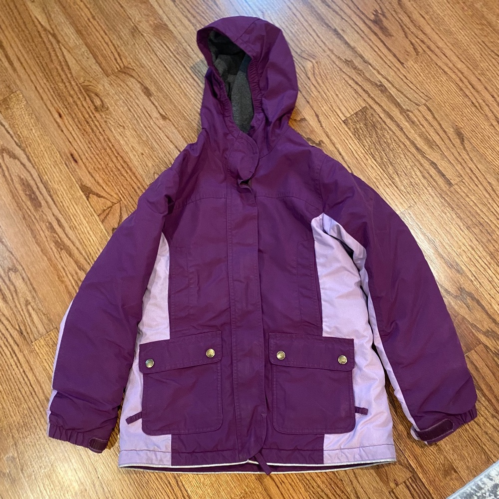 Land's End Winter Coat, Size (10-12), color purple